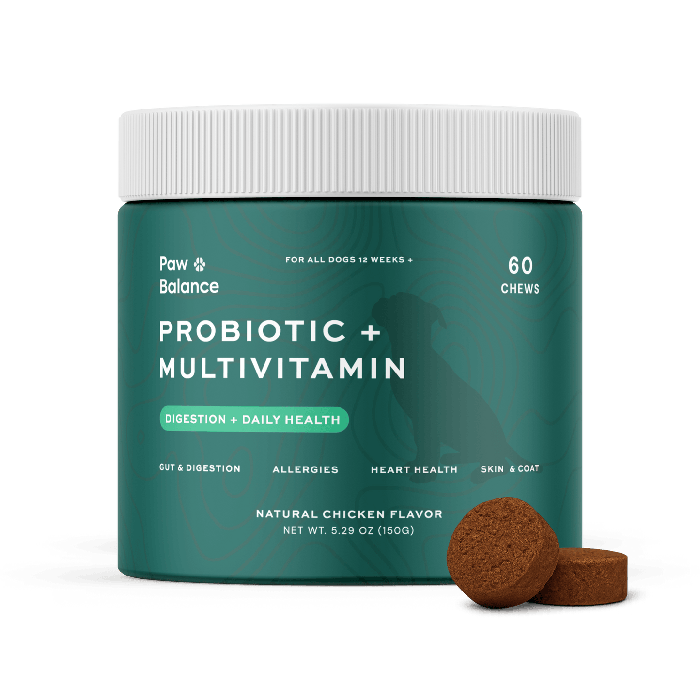 Dog Daily Probiotic + Multivitamin Chews